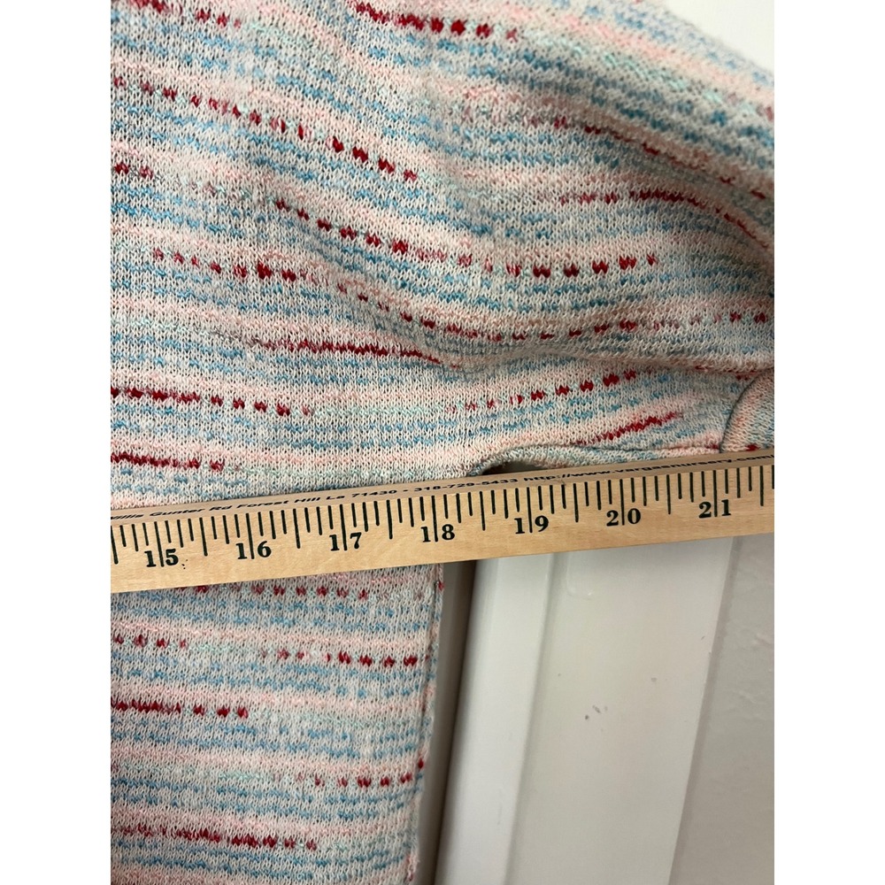 Madewell Sweater Tee XXS Coastal Americana Pastel Knit French Girl Boxy Top - Picture 6 of 7